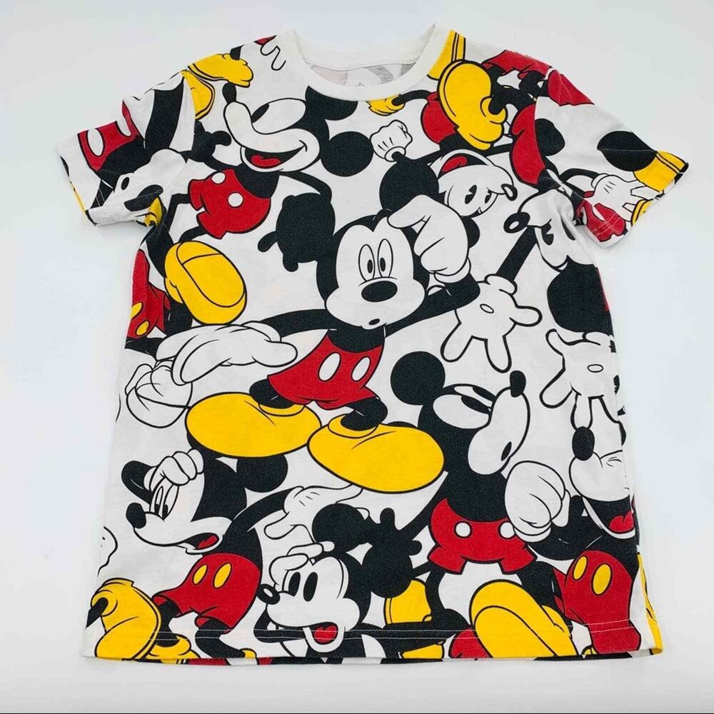 Mickey Mouse All Over Print Tee Adult Small Size (Pre-owned)